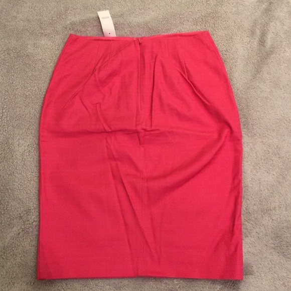 Loft Pink Linen-like Skirt - Picture 3 of 9